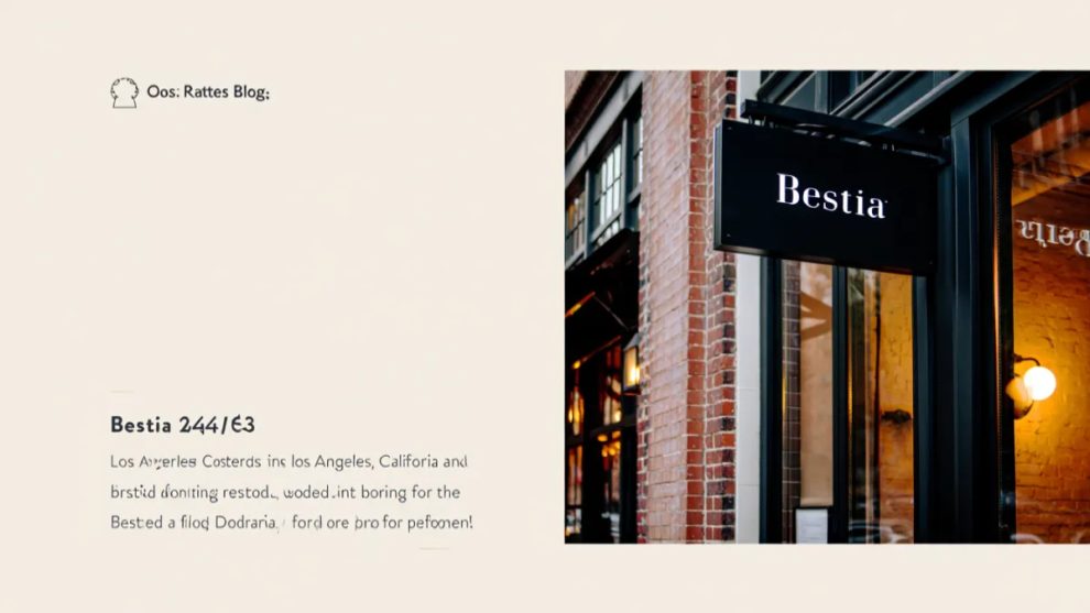 Bestia — Los Angeles, California